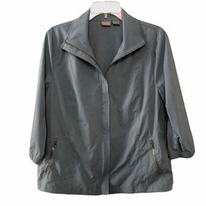 Chico’s light blue bomber jacket